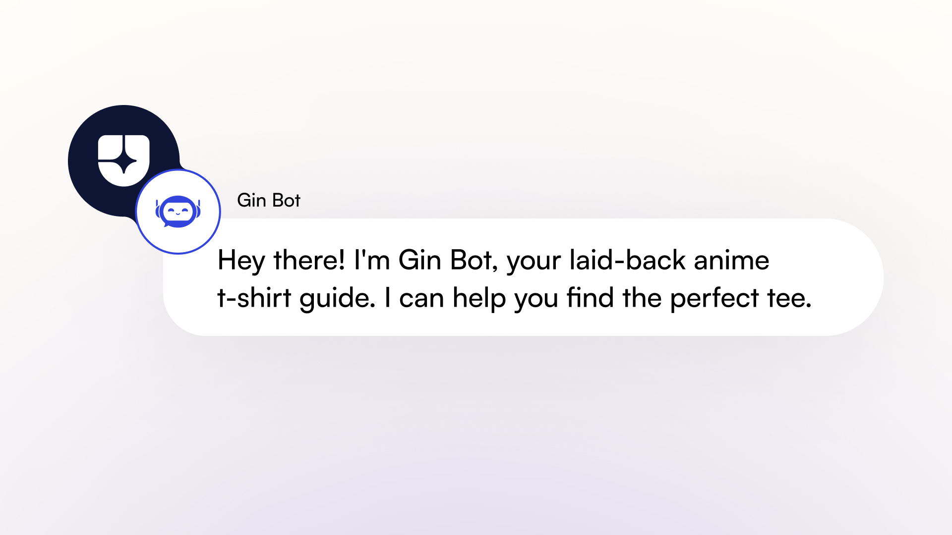 A chatbot welcome message clearly stating its identity as a chatbot and its purpose to assist the user.