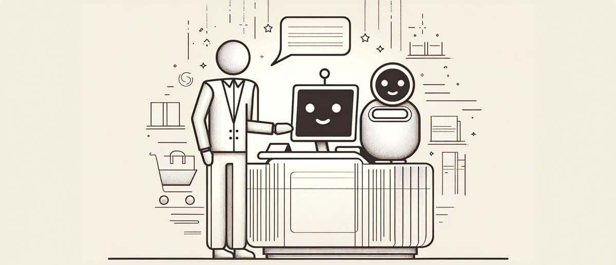  Illustration shows conversation AI bots